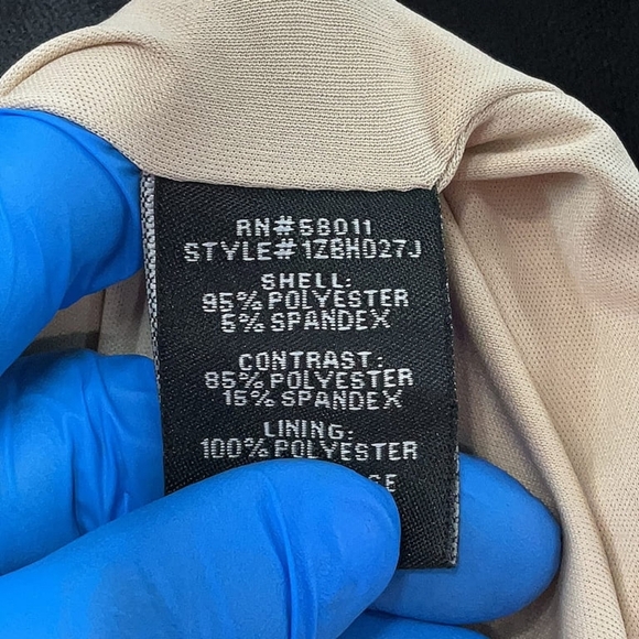 JAX Black Studded Cutout Peplum Bodycon Dress — Size 2 - Picture 5 of 5